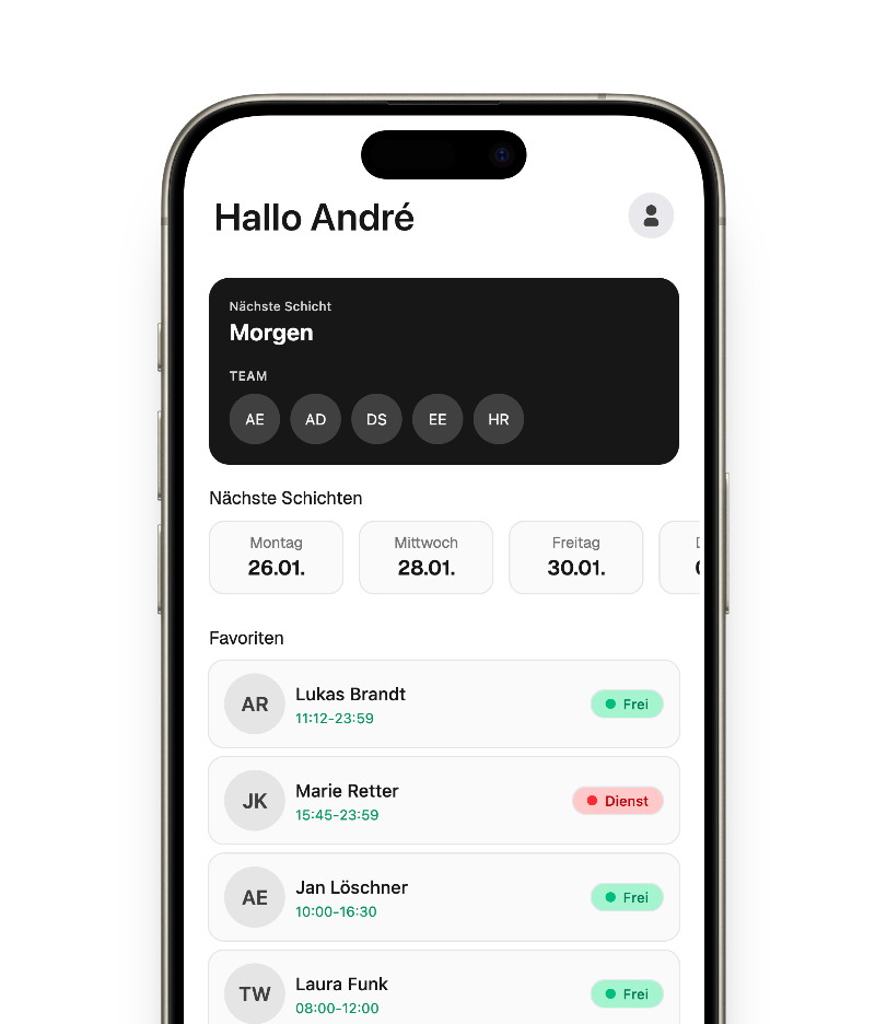 SchichtBuddy App Preview
