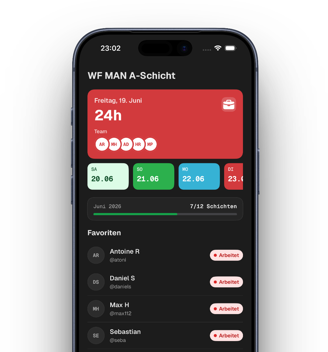 SchichtBuddy App Preview
